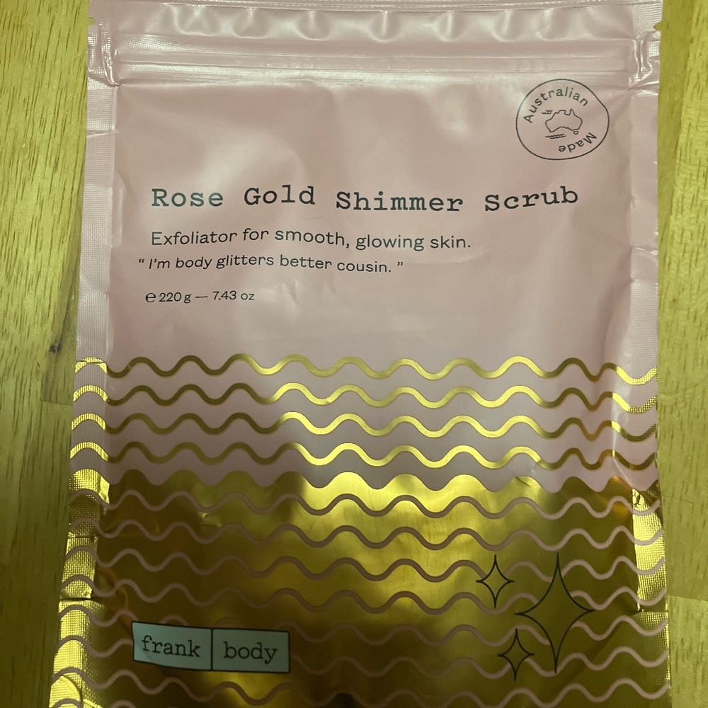 Rose Gold Shimmer Scrub